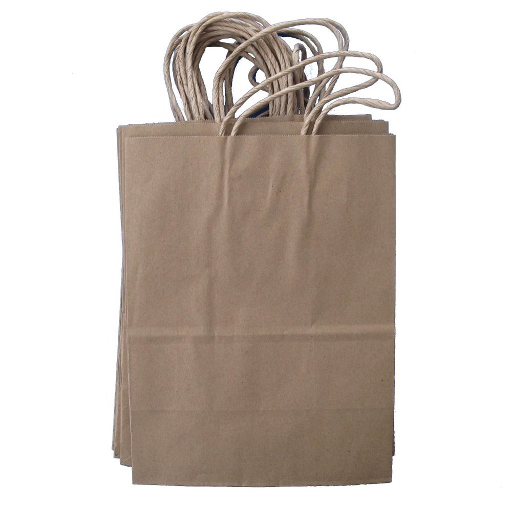 Set of 13 bags Natural Kraft Paper Bags Size: 8" x 4.75" x 10.5" Party, Gift Bag